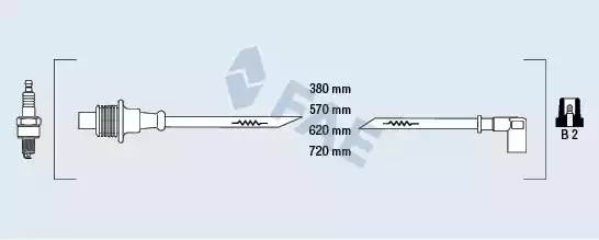 Ккомплект проводов зажигания 85010 FAE