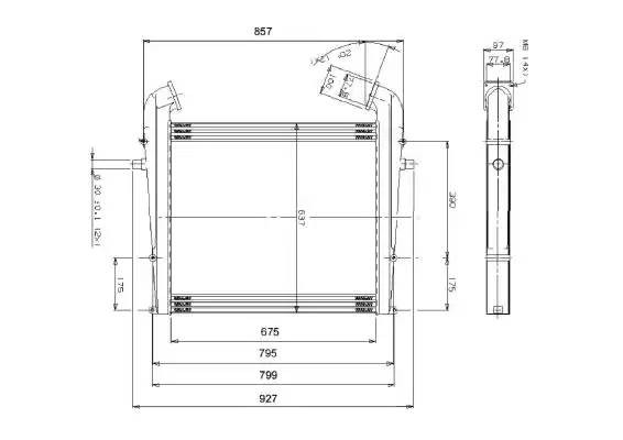 Интеркулер 309001 NRF
