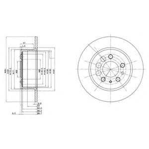 Тормозной диск BG2103 DELPHI