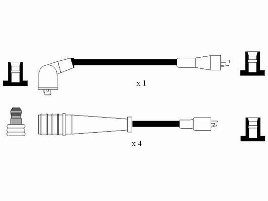 Ккомплект проводов зажигания 0566 NGK NTK