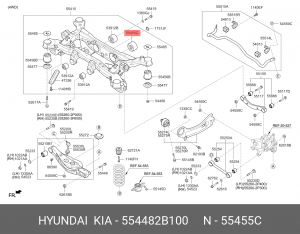 Сайлентблок 554482B100 HYUNDAI KIA