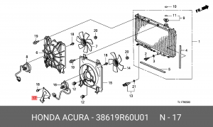 Деталь 38619R60U01 HONDA