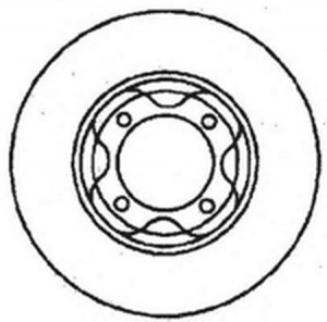 Тормозной диск 561395B BENDIX JURID