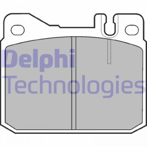 Комплект тормозных колодок, диско LP427 DELPHI