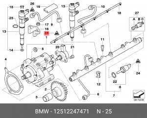 Штекерная гильза, система зажигания 12 51 2 247 471 BMW