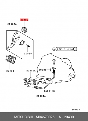 Выжимной подшипник M04670026 MITSUBISHI