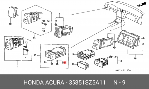 Лампа 35851SZ5A11 HONDA