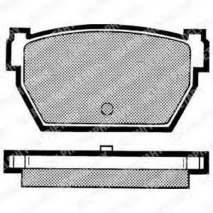 Комплект тормозных колодок, диско LP701 DELPHI