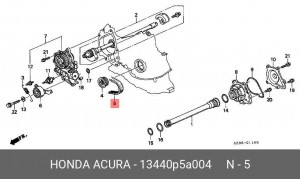 Ремень ГРМ 13440P5A004 HONDA