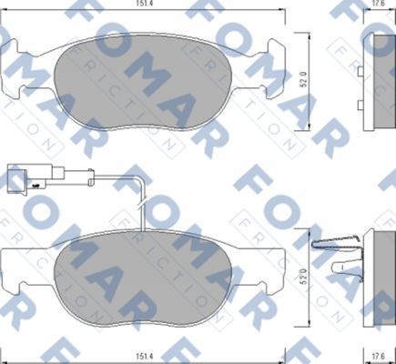 Колодки тормозные дисковые 51624381 ROULUNDS BRAKING