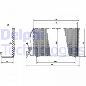Конденсатор, кондиционер TSP0225177 DELPHI