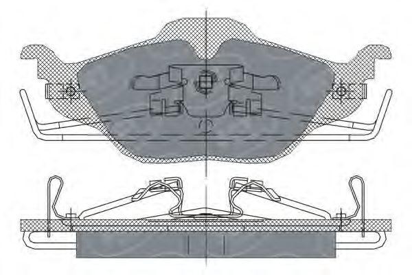Комплект тормозных колодок, диско SP241 SCT
