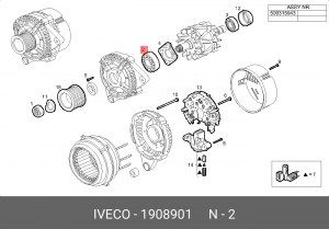 Подшипник 1908901 IVECO