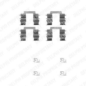 Комплектующие, колодки дискового тормоза LX0205 DELPHI