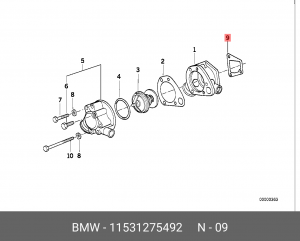 Прокладка, впускной / выпускной коллектор 11 53 1 275 492 BMW