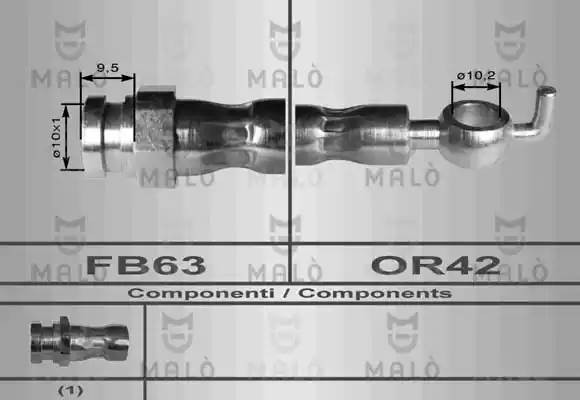 Тормозной шланг 80037 MALO