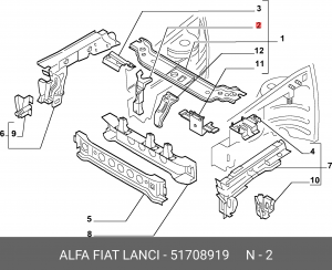 Деталь 51708919 ALFA FIAT LANCIA