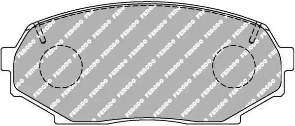 Комплект тормозных колодок, диско FDS653 FERODO