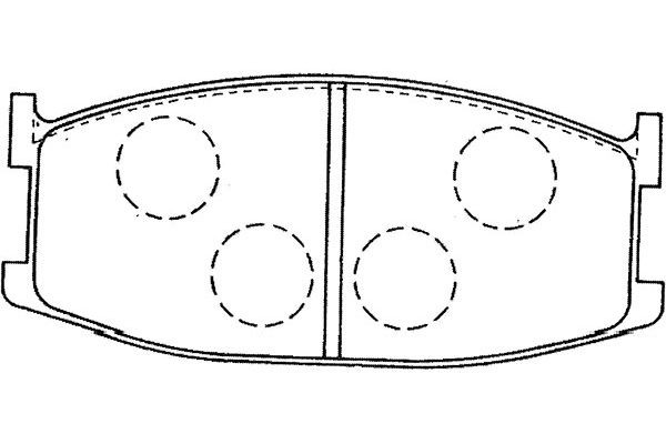 Комплект тормозных колодок, диско BP-4561 KAVO PARTS