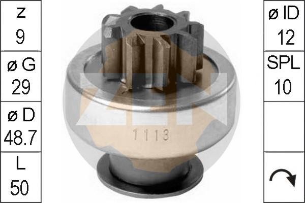 Бендикс стартера ZN1113 ZEN