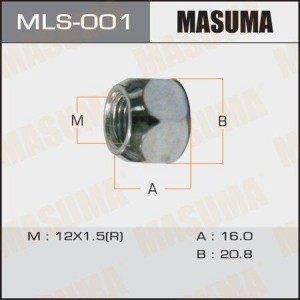 Гайка крепления колеса MLS-001 MASUMA