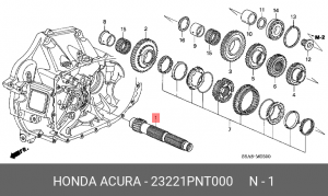 Вал МКПП 23221PNT000 HONDA