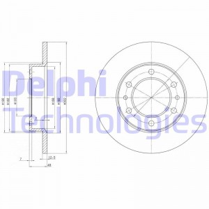 Тормозной диск BG2325 DELPHI
