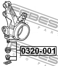 Опора шаровая подвески 0320-001 FEBEST