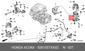 Подушка двигателя 50810STXA02 HONDA