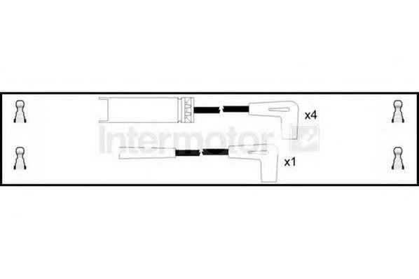 Ккомплект проводов зажигания 73904 STANDARD