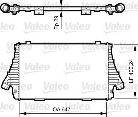 Интеркулер 818721 VALEO PHC