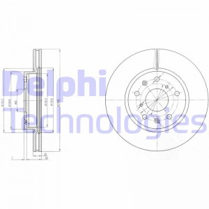 Диск тормозной BG4093 DELPHI