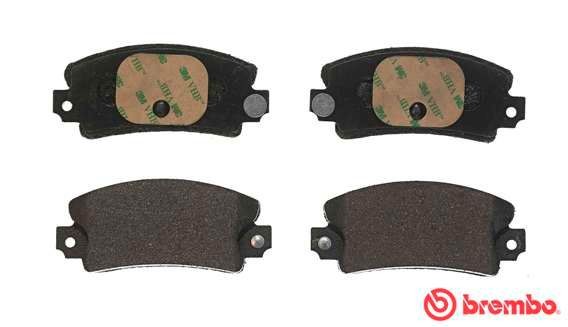 Комплект тормозных колодок, диско P68002 BREMBO
