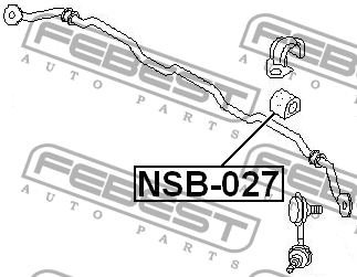 Втулка стабилизатора NSB-027 FEBEST