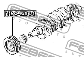 Шкив коленвала NDSZD30 FEBEST