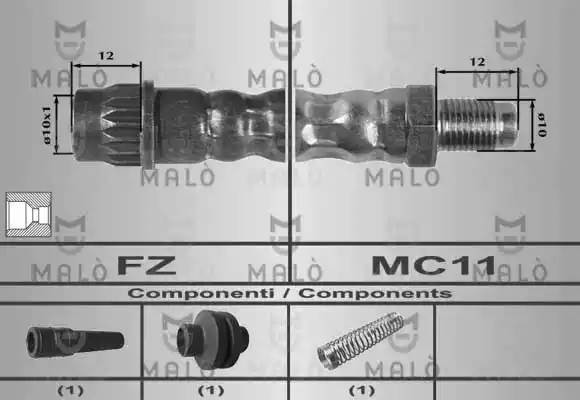 Тормозной шланг 80159 MALO