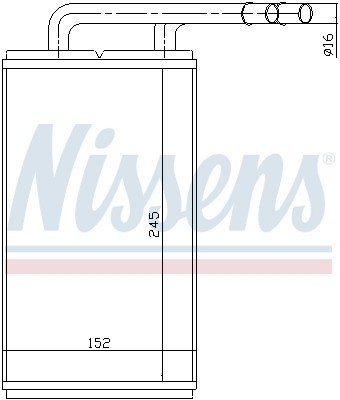 Теплообменник, отопление салона 71740 NISSENS