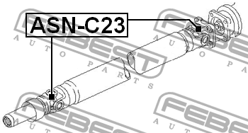 Вал карданный ASN-C23 FEBEST
