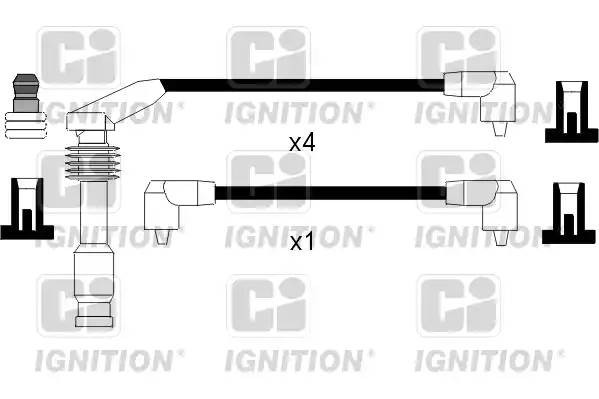 Ккомплект проводов зажигания XC797 QUINTON HAZELL