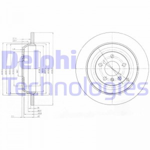 Тормозной диск BG4031 DELPHI
