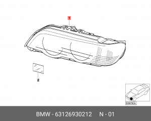 Фара головного света 63 12 6 930 212 BMW