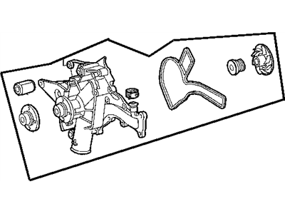 Водяной насос 5102 893AA CHRYSLER