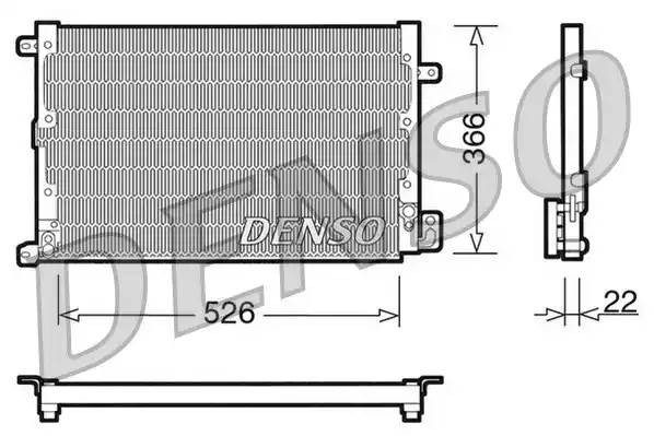Конденсатор, кондиционер DCN01020 DENSO