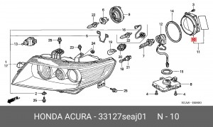 Крышка фары 33127SEAJ01 HONDA