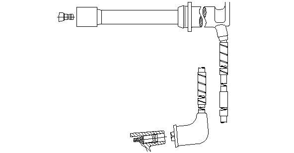 Провод зажигания 658H124 BREMI