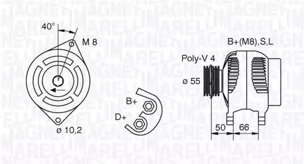 Генератор 063321607010 MAGNETI MARELLI