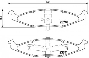 Комплект тормозных колодок, диско P11009 BREMBO