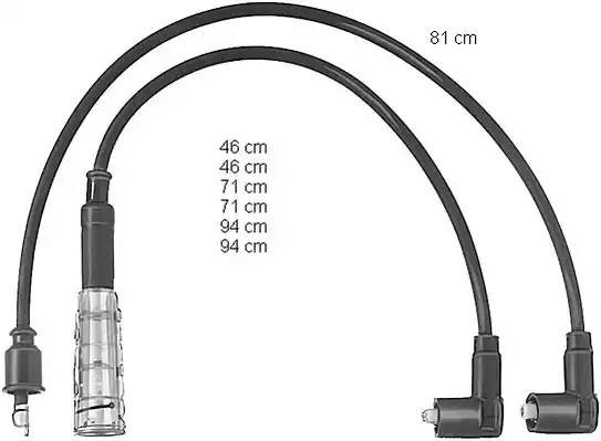 Ккомплект проводов зажигания ZEF454 BERU