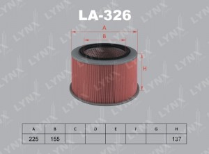 Фильтр воздушный LA-326 LYNXAUTO