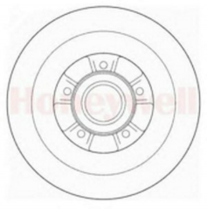 Тормозной диск 562170B BENDIX JURID